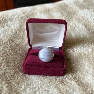 Blue Lace Agate Ring